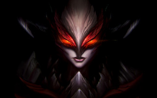 Demonic woman red eyes wings - red eye free wallpaper for desktop