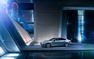 Silver car building ramp ferriswheel - a ferris free wallpaper