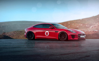 Red sports car mountain road 13 - a road near a mountain range free wallpaper