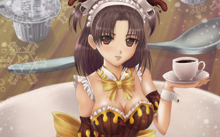 Ayako rokkaku cosplay coffee spoons - a spoon free wallpaper