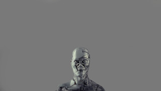 Statue man knife hand knife - cyborg free wallpaper