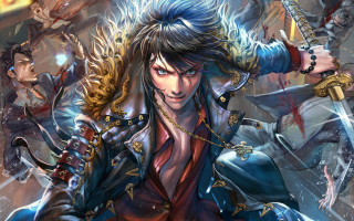 Woman sword blood fantasy art - stanley artgerm lau free wallpaper