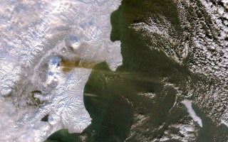 Satellite land snow night nature - regionalism free wallpaper