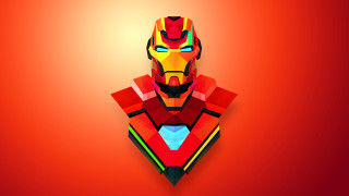 Robot stylized red yellow glowing - image of a robot free wallpaper