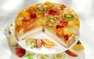 Cake fruit plate slice pastel - fruit free wallpaper for desktop