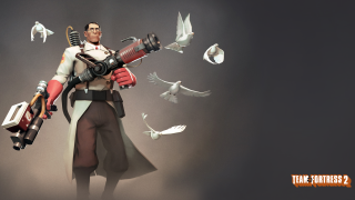 Man costume gun bird flying - dada free wallpaper