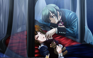 Couple bed teddy bear gothic - a bed next free wallpaper