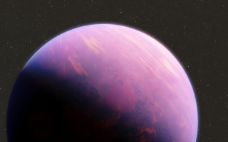 Purple planet star space art - a black sky background free wallpaper