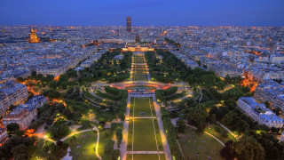 Eiffel tower paris night cityscape - paris school free wallpaper