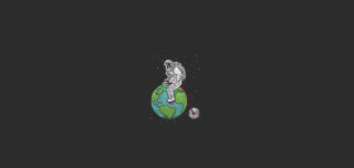 Man globe cat ball drawing - a drawing of a man free wallpaper