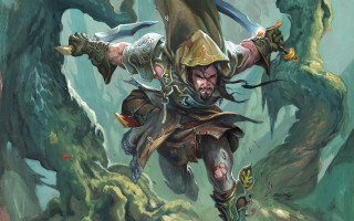 Armor helmet sword monster mountain - altermodern free wallpaper