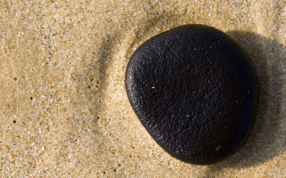 Rock beach wave minimalism earth - a wave of water free wallpaper