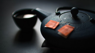 Tea pot black cat cloisonnism - cao buxing free wallpaper for desktop
