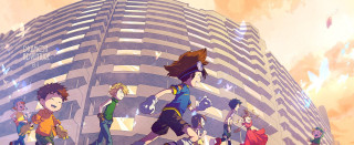 Group people walking tall building - a sky background and a sky background free wallpaper for desktop