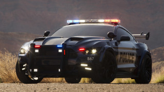 Police car flashing lights cobra - intimidating free wallpaper