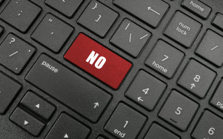 Red button no keyboard esao - white letter free wallpaper