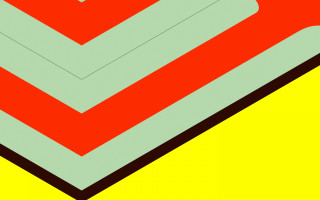 Red green triangle yellow border - triangle free wallpaper