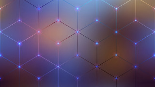 Blue purple stars background geometric - c4d free wallpaper