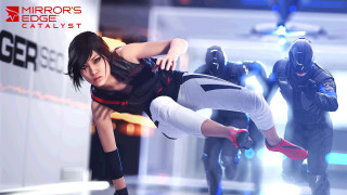 Futuristic skateboarding woman blackwhite gloves - a trick free wallpaper