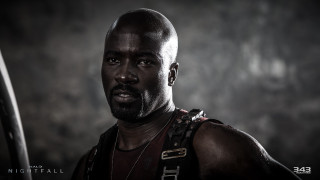 Man sword black background dark - derold page free wallpaper for desktop