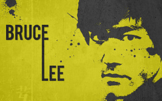 Yellow moon sun bruce lee - a mans face free wallpaper