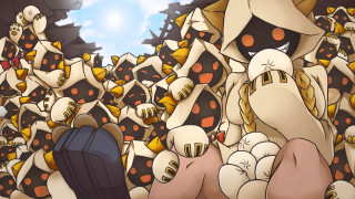 Cartoon characters sitting crowd feet - a bunch of cartoon characters free wallpaper