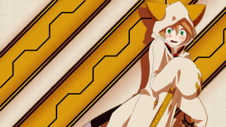 Woman white dress yellow hat 2 - a yellow hat free wallpaper