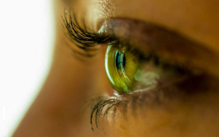 Eye green iris macro reflection - a close up of a persons eye free wallpaper