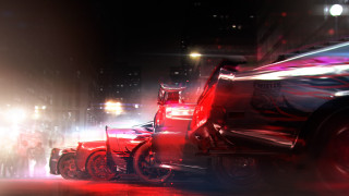 Cars night redlight person starrysky - a street free wallpaper