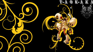 Yellow black girl dress crown - art deco free wallpaper
