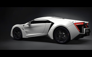 White sports car black background - a black stripe free wallpaper