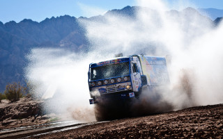 Truck dirt field mountain dust - abram arkhipov free wallpaper
