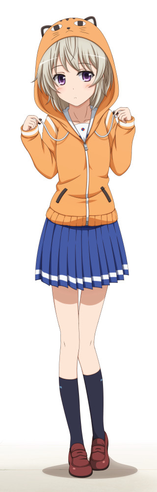 Girl yellow jacket blue skirt - a hoodie free wallpaper