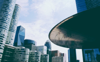 City skyline neoism tiltshift ferriswheel - christopher wren free wallpaper