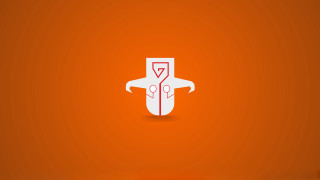 White orange logo person knife - the fifth element artifact free wallpaper