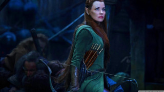 Woman green dress bow arrow - the movie free wallpaper