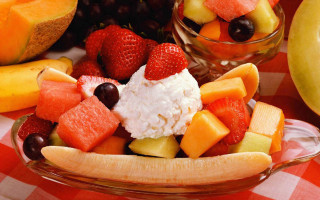 Fruit doll bowl background arcimboldo - fructose free wallpaper