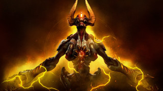 Demonic horns fire lightning wings - horn and horns free wallpaper