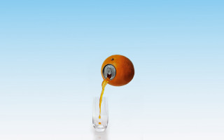 Glass liquid orange background 3d - a liquid free wallpaper