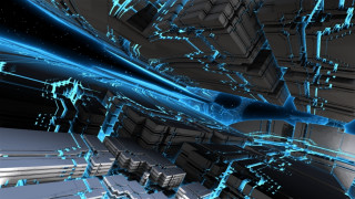 Futuristic abstract background blue lines - a blue line free wallpaper