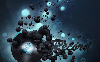 Music notes lyco art screenshot - a record free wallpaper