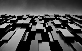 Black white building modular constructivism - varying free wallpaper