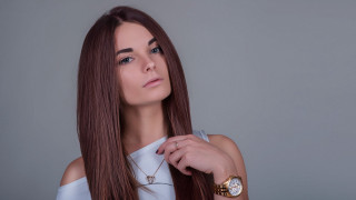 Elina karimova long hair white - a watch free wallpaper