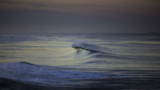 Ocean wave sunset bird precisionism - overhead in the distance free wallpaper