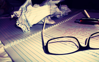 Glasses notebook pen writing academic - a pen free wallpaper