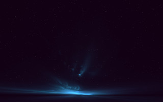 Blue light stars night sky - light and space free wallpaper for desktop