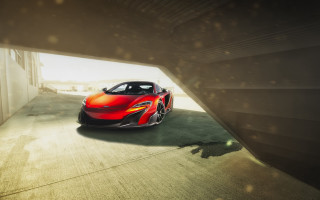 Red sports car tunnel sky - a tunnel free wallpaper