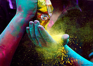 Colorful person food powder planet - colour free wallpaper