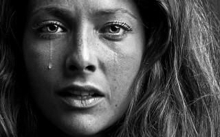 Woman tear blackandwhite hyperrealism portrait - bert stern free wallpaper