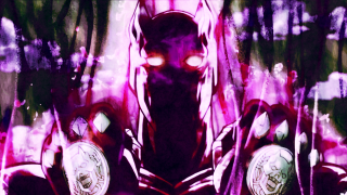 Masked person purple background white - a mask free wallpaper